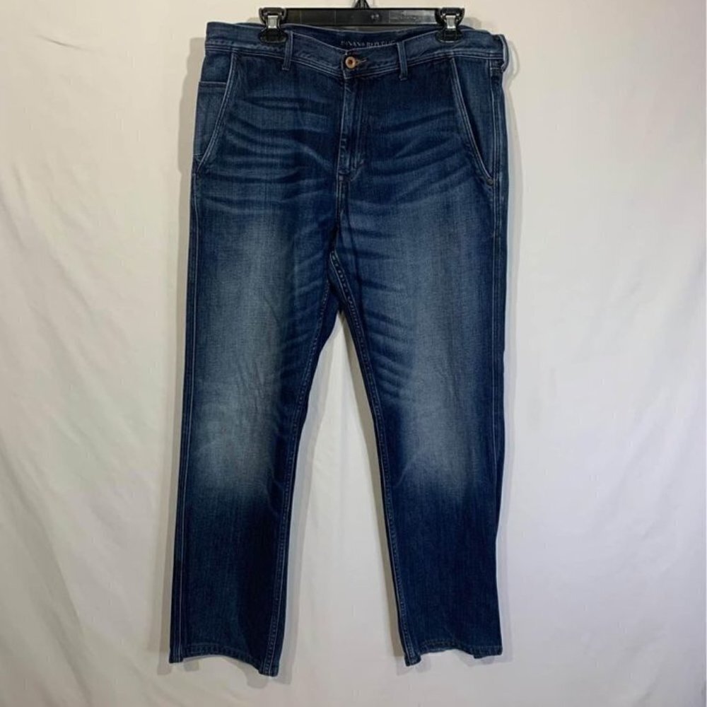 𝅺BANANA republic jeans. Size 35x36. Excellent condition. Gorgeous fade.